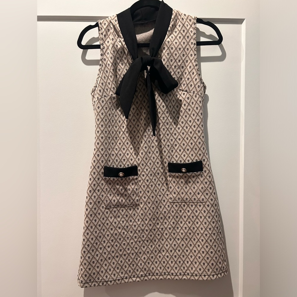 Tie front dress